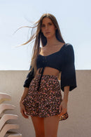 NORTH PRINT BLACK