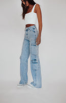 JEANS CARGO ROBERTA AZUL