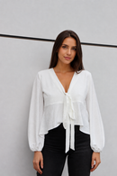 BLUSA CERDEÑA BLANCA