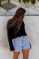 SHORT MARA TACHAS AZUL