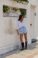 SHORT MARA TACHAS AZUL