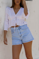 SHORT MARA TACHAS AZUL