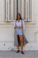 TAPADO FIONA LARGO GRIS