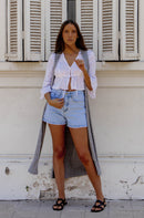 SHORT MARA TACHAS AZUL