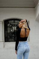 TOP FEDERICA MANGA LARGA BLACK