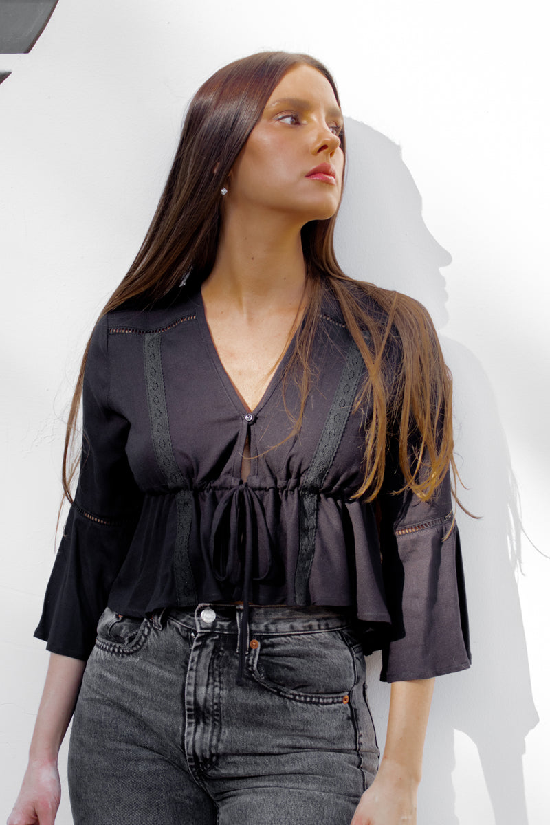 BLUSA JOSEFINA NEGRO