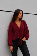 BLUSA CERDEÑA BURDEO