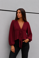 BLUSA CERDEÑA BURDEO