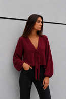 BLUSA CERDEÑA BURDEO