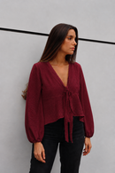 BLUSA CERDEÑA BURDEO