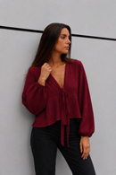 BLUSA CERDEÑA BURDEO
