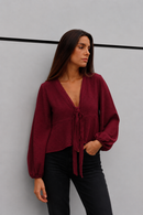 BLUSA CERDEÑA BURDEO